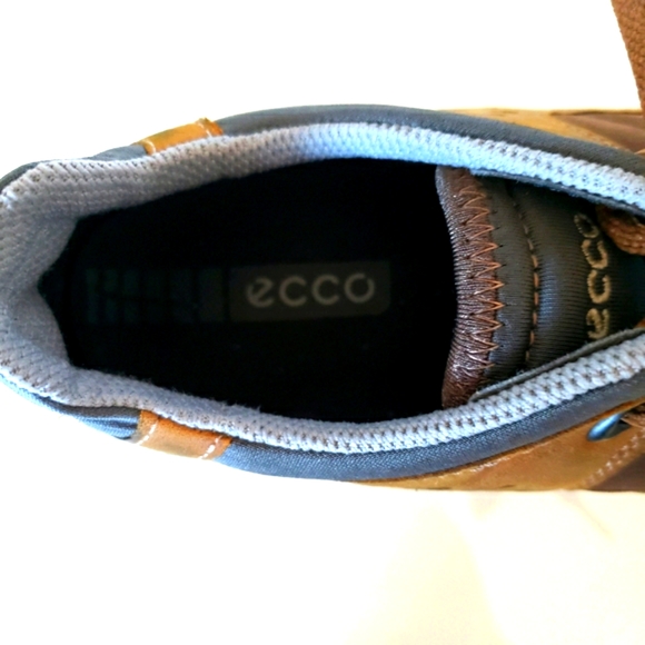 Ecco TerraWalk Leather Patch Trail Runner Camel Tan Athleisure Women Size 38 - Picture 6 of 9